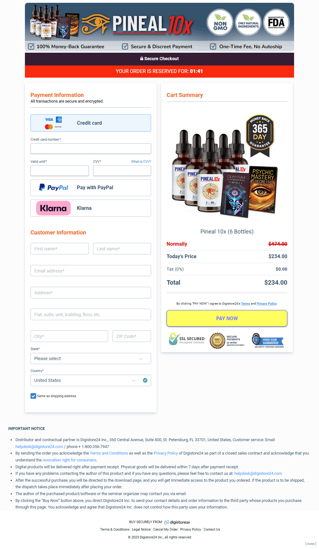 Pineal 10 x offer